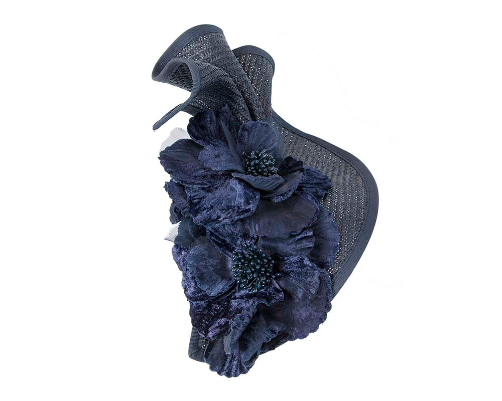 Navy Fillies Collection racing fascinator - Fascinators.com.au Navy Fillies Collection racing fascinator - Image 3