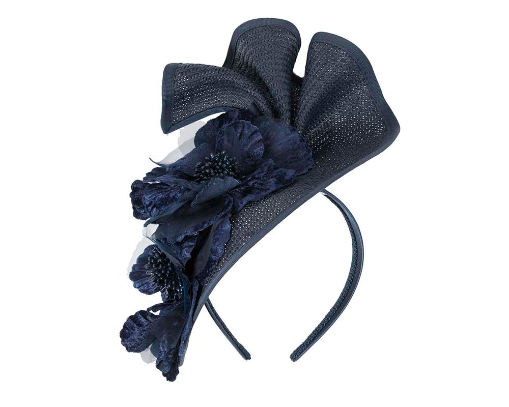 Navy Fillies Collection racing fascinator - Fascinators.com.au Navy Fillies Collection racing fascinator - Image 2