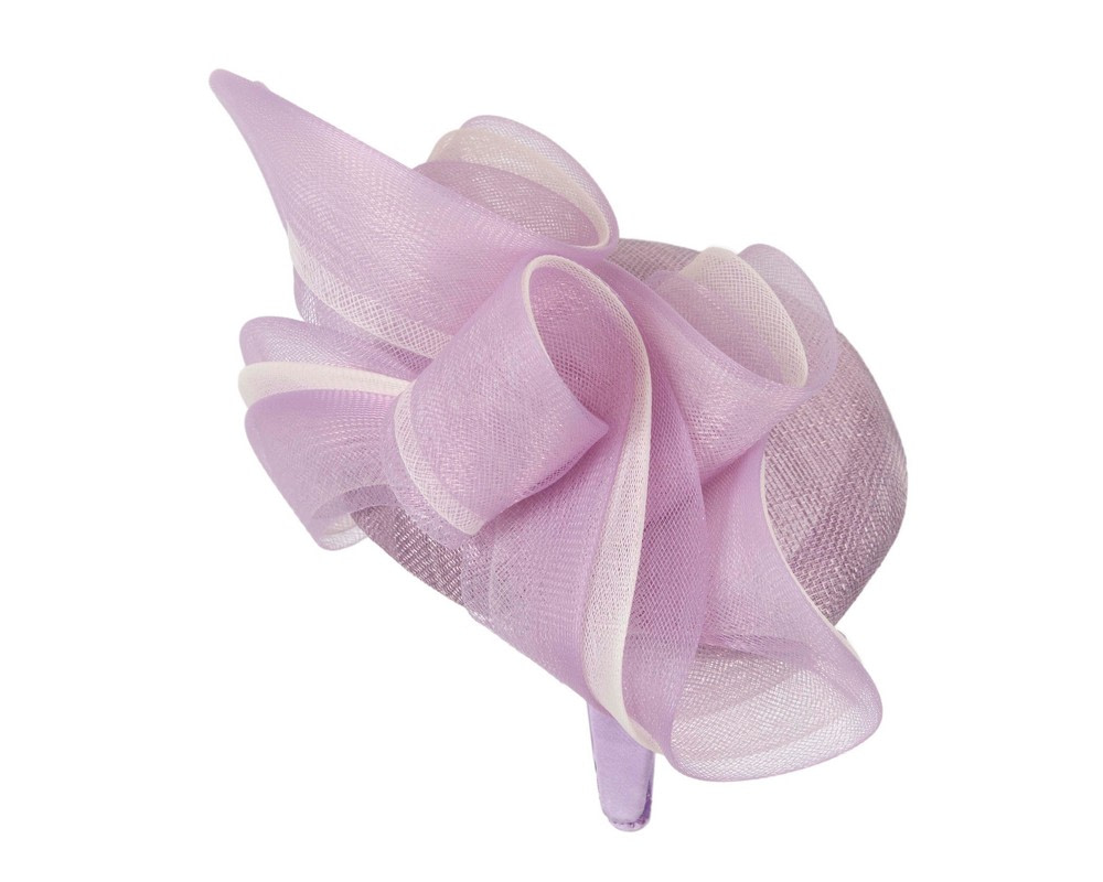 Lilac racing pillbox fascinator by Fillies Collection - Fascinators.com.au Lilac racing pillbox fascinator by Fillies Collection - Image 4