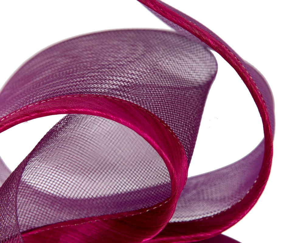 Bespoke magenta racing fascinator by Fillies Collection - Image 3