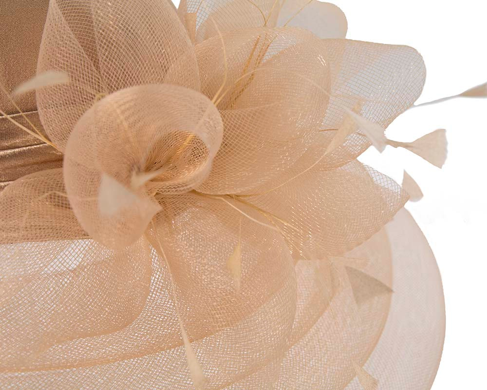 Cashew mother of the bride hat by Cupids Millinery Melbourne - Image 5