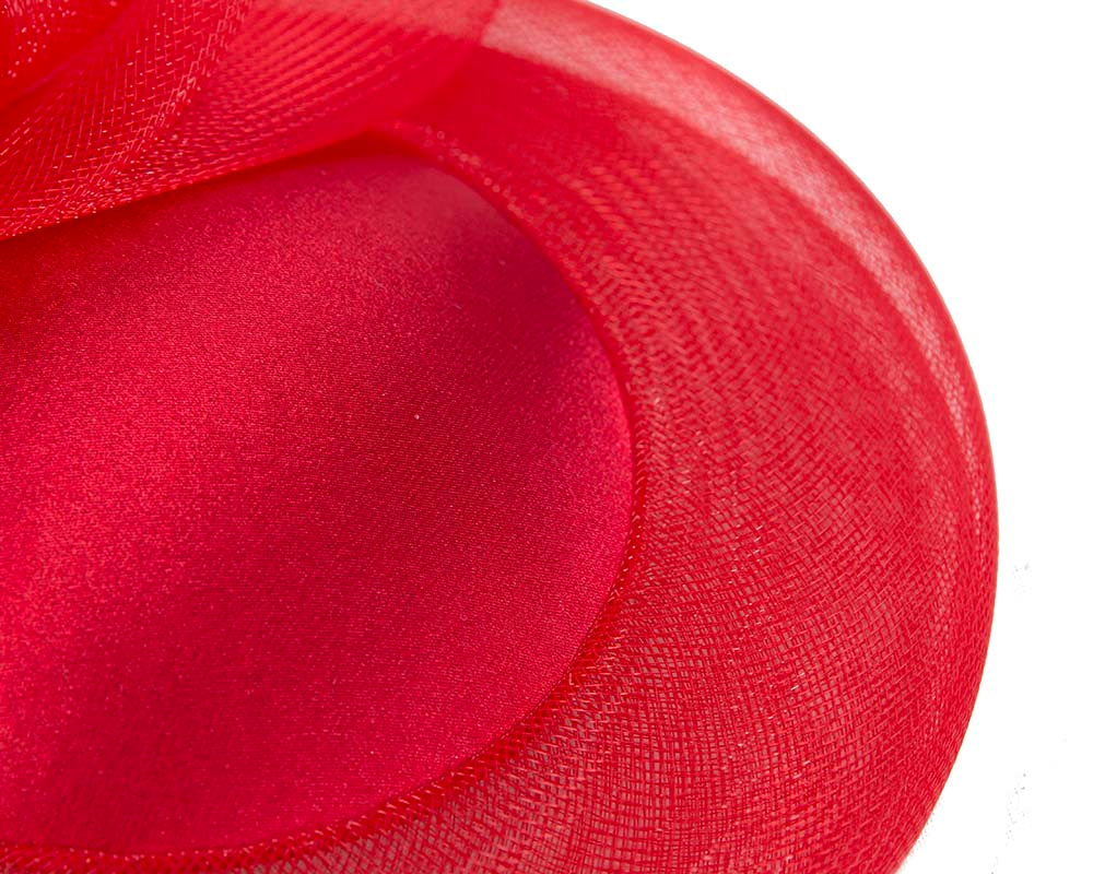 Red custom made cocktail hats - Image 5