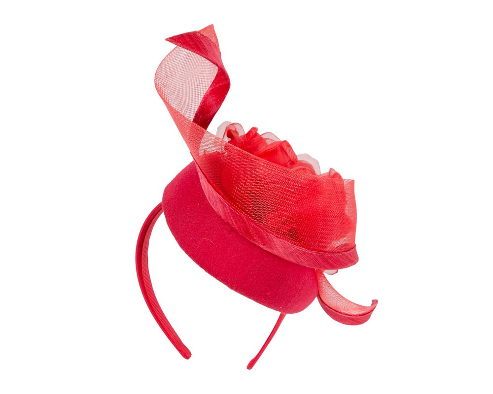 Red winter racing fascinator by Fillies Collection - Fascinators.com.au Red winter racing fascinator by Fillies Collection - Image 6