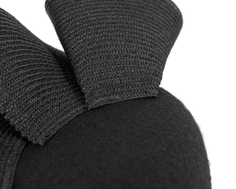 Black winter racing fascinator by Fillies Collection - Fascinators.com.au Black winter racing fascinator by Fillies Collection - Image 5