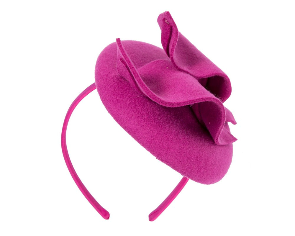 Fuchsia felt pillbox fascinator by Max Alexander - Fascinators.com.au Fuchsia felt pillbox fascinator by Max Alexander - Image 6