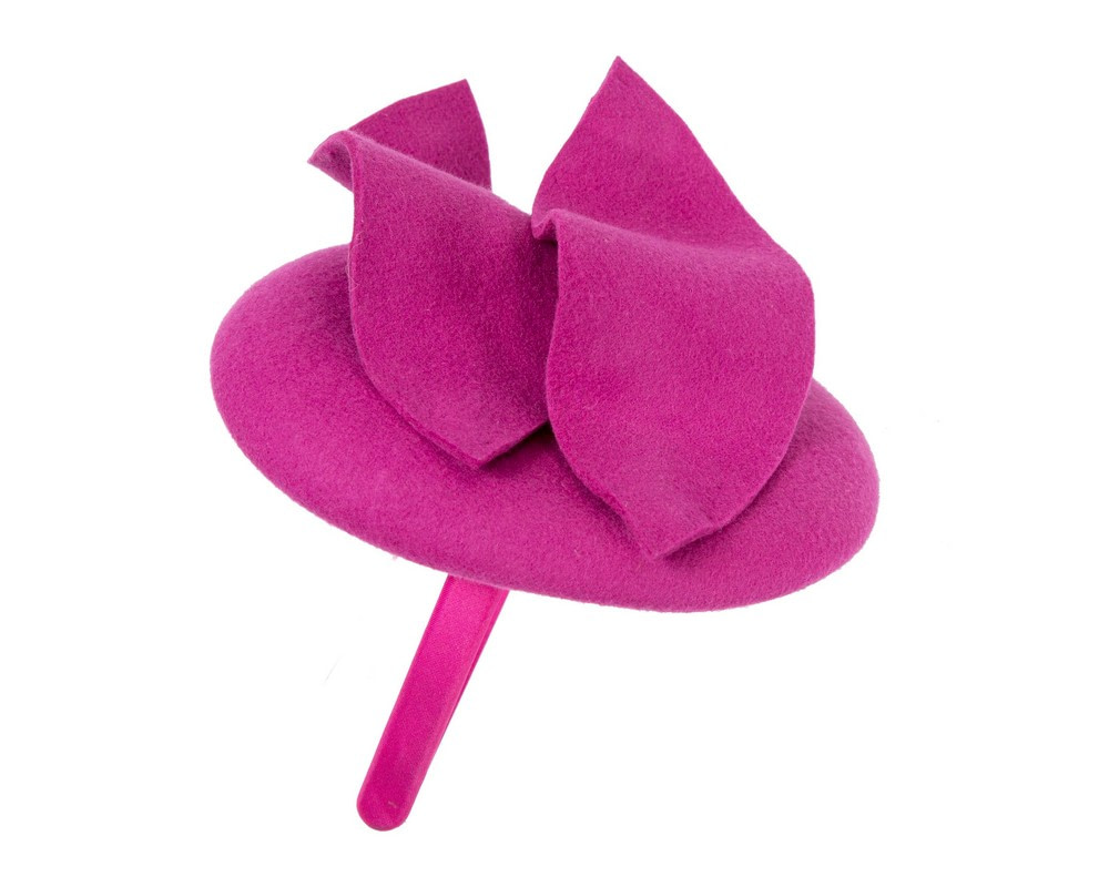Fuchsia felt pillbox fascinator by Max Alexander - Fascinators.com.au Fuchsia felt pillbox fascinator by Max Alexander - Image 4