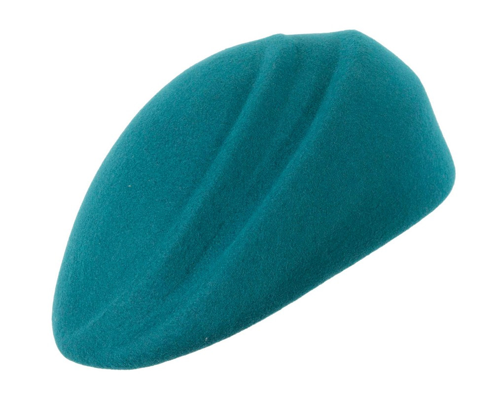 Teal felt hat by Max Alexander - Fascinators.com.au Teal felt hat by Max Alexander - Image 2
