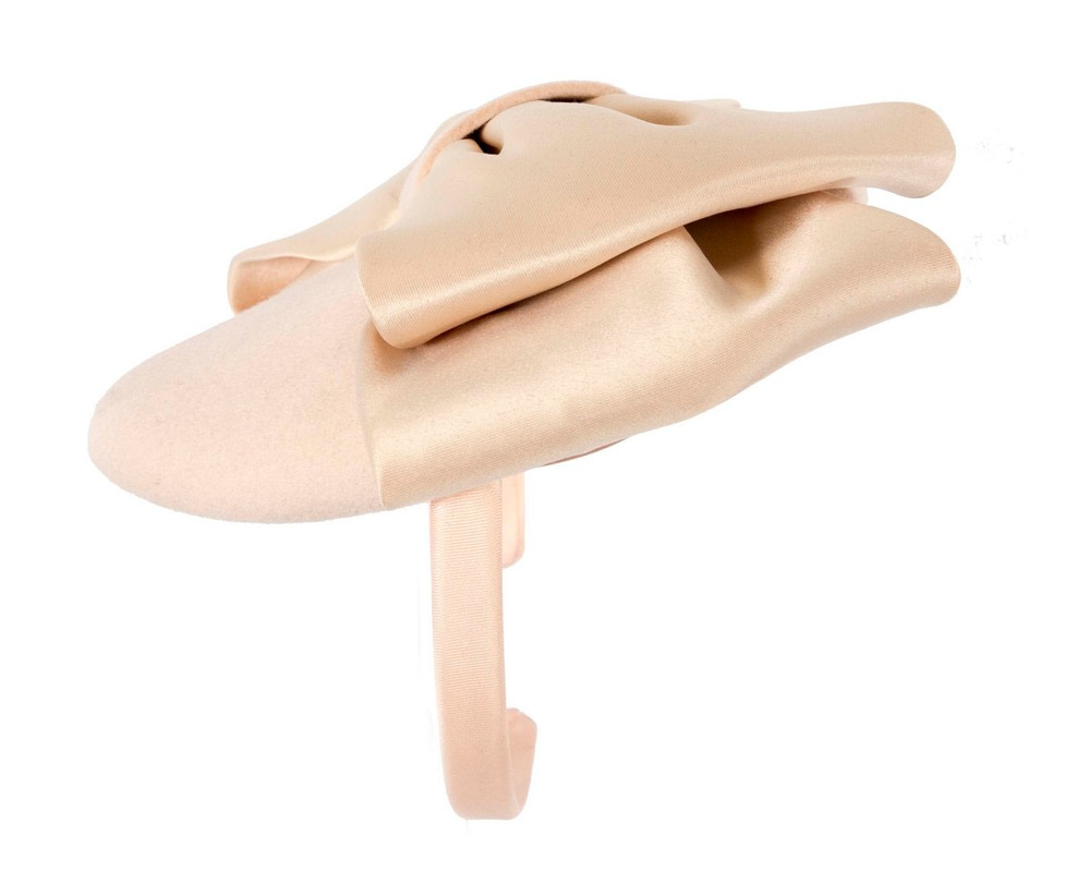 Nude winter racing pillbox with bow by Max Alexander - Fascinators.com.au Nude winter racing pillbox with bow by Max Alexander - Image 3