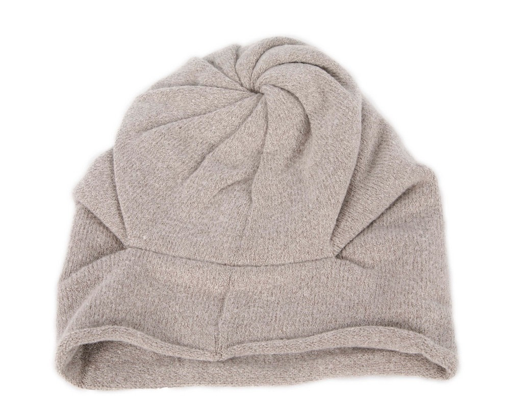 Grey warm wool beanie. Made in Europe - Image 5