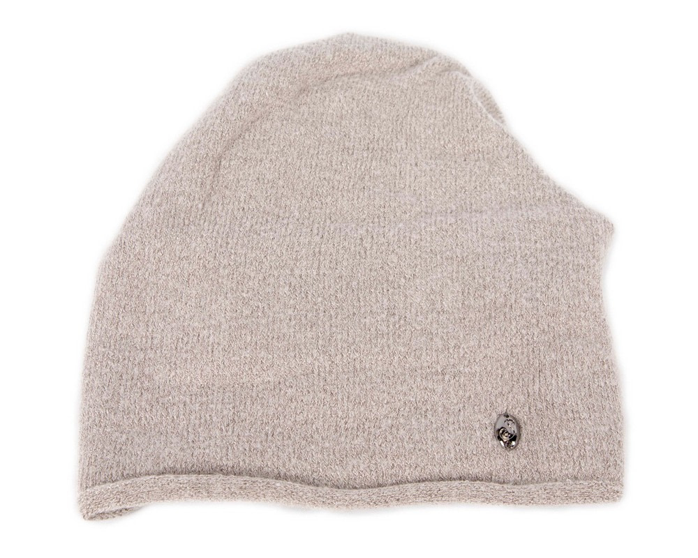 Grey warm wool beanie. Made in Europe - Image 3
