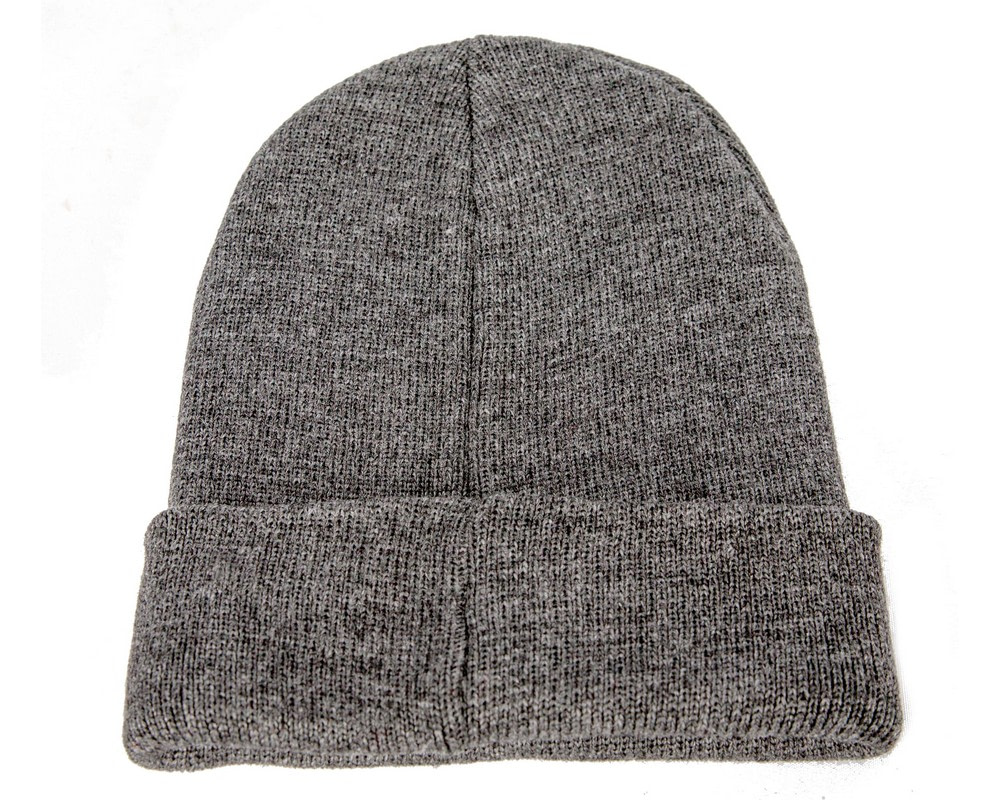 Woolen dark grey beanie ski hat - Fascinators.com.au Woolen dark grey beanie ski hat - Image 2