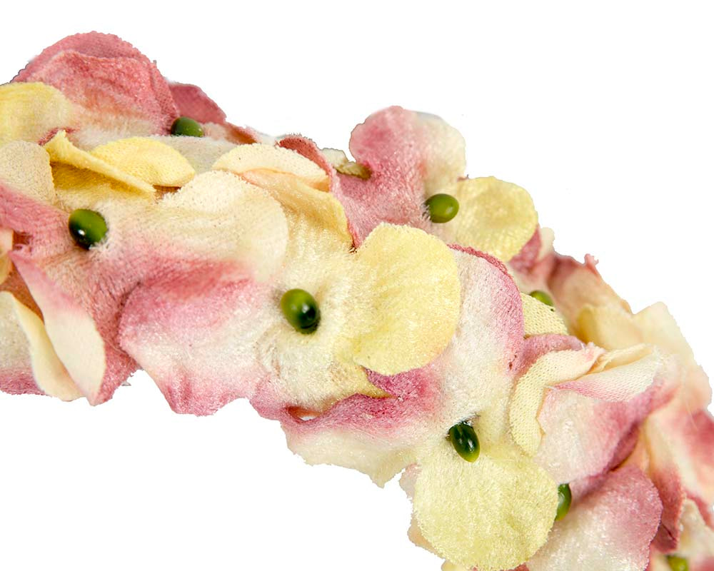 Pink velvet flower headband by Max Alexander - Image 3