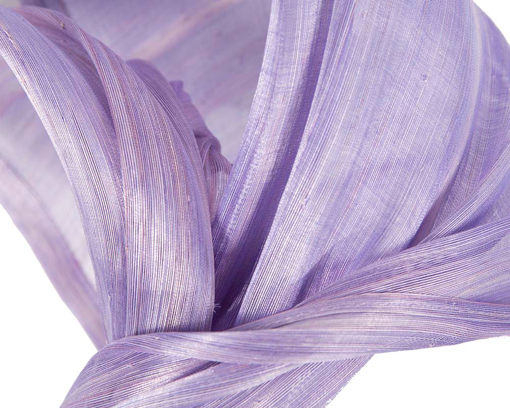 Twisted lilac silk abaca fascinator by Fillies Collection - Fascinators.com.au Twisted lilac silk abaca fascinator by Fillies Collection - Image 3