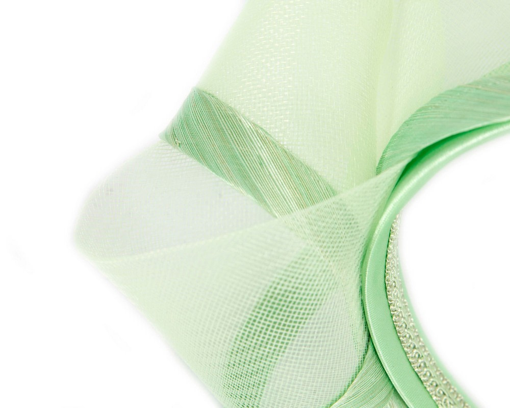 Light green headband fascinator by Fillies Collection - Image 3