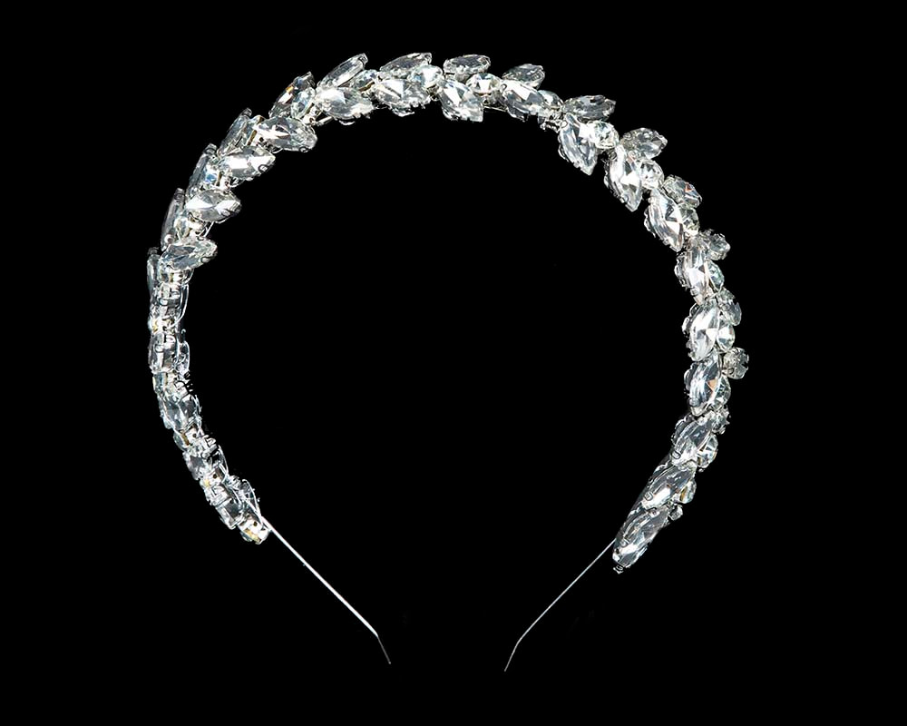 Petite gold crystal fascinator headband - Image 2