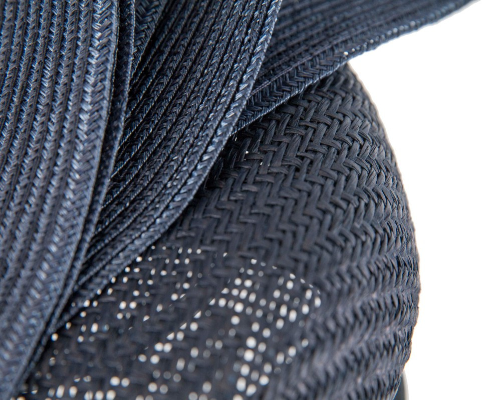 Bespoke navy pillbox fascinator by Fillies Collection - Fascinators.com.au Bespoke navy pillbox fascinator by Fillies Collection - Image 5