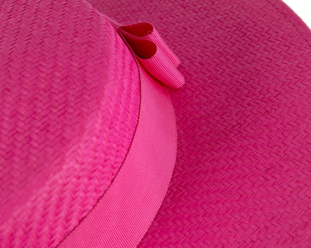 Fuchsia boater hat by Max Alexander - Image 6