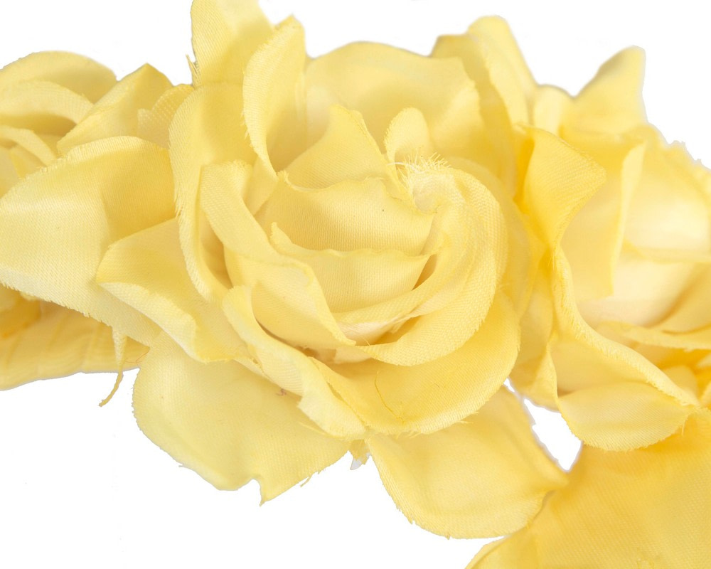 Elegant yellow flower headband by Max Alexander - Image 3