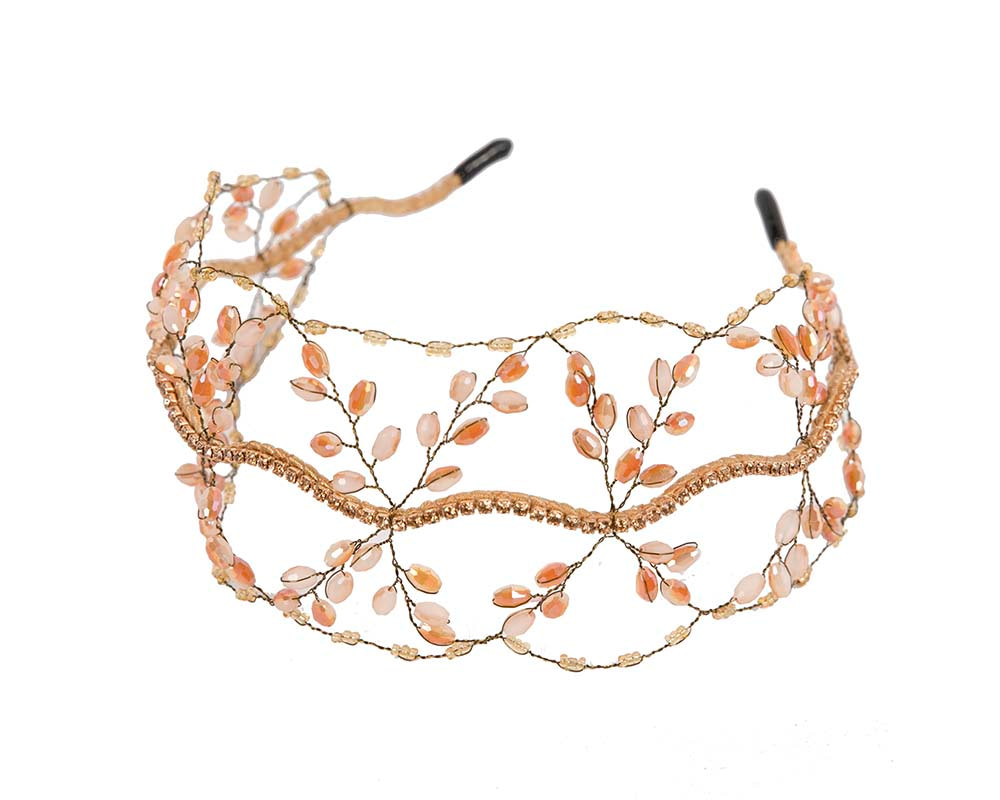 Gold headband fascinator - Image 2