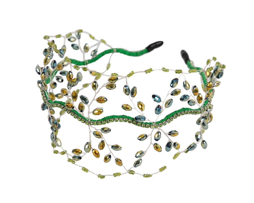 Green headband fascinator - Image 2