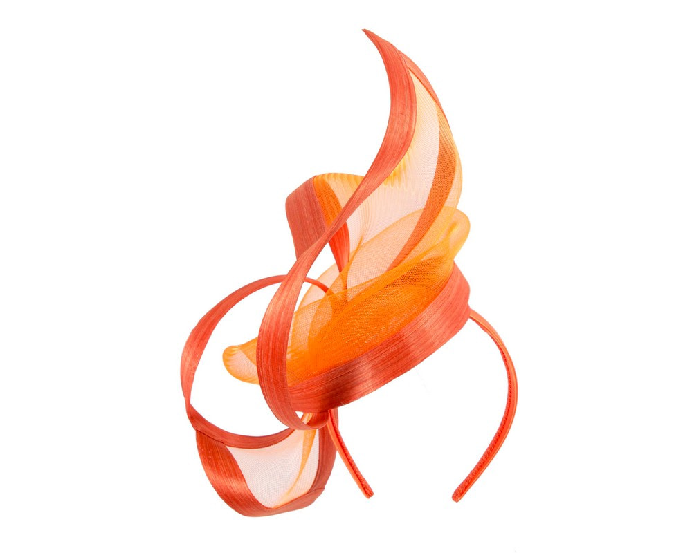Bespoke Orange fascinator by Fillies Collection - Fascinators.com.au Bespoke Orange fascinator by Fillies Collection - Image 6
