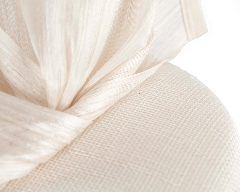 Bespoke cream spring racing fascinator pillbox by Fillies Collection - Fascinators.com.au Bespoke cream spring racing fascinator pillbox by Fillies Collection - Image 5