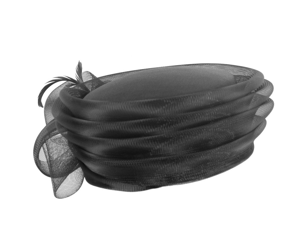 Black custom made fashion hat by Cupids Millinery - Image 4