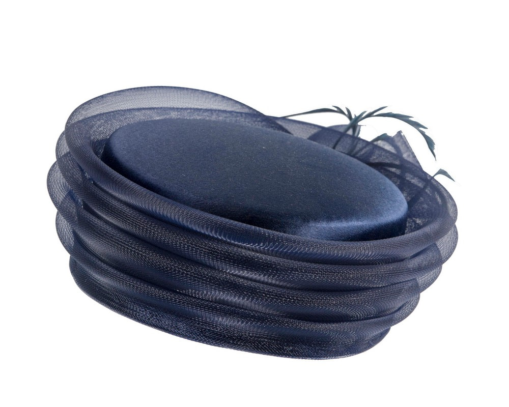 Navy custom made fashion hat by Cupids Millinery - Image 7