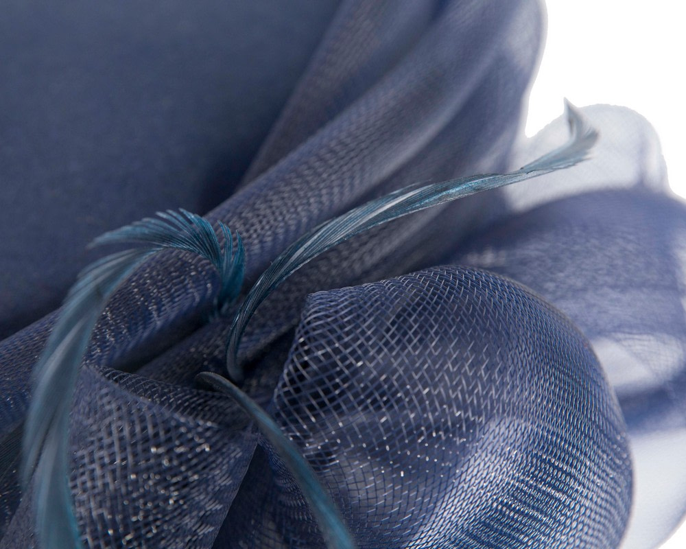 Navy custom made fashion hat by Cupids Millinery - Image 6