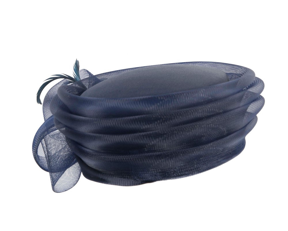 Navy custom made fashion hat by Cupids Millinery - Image 4