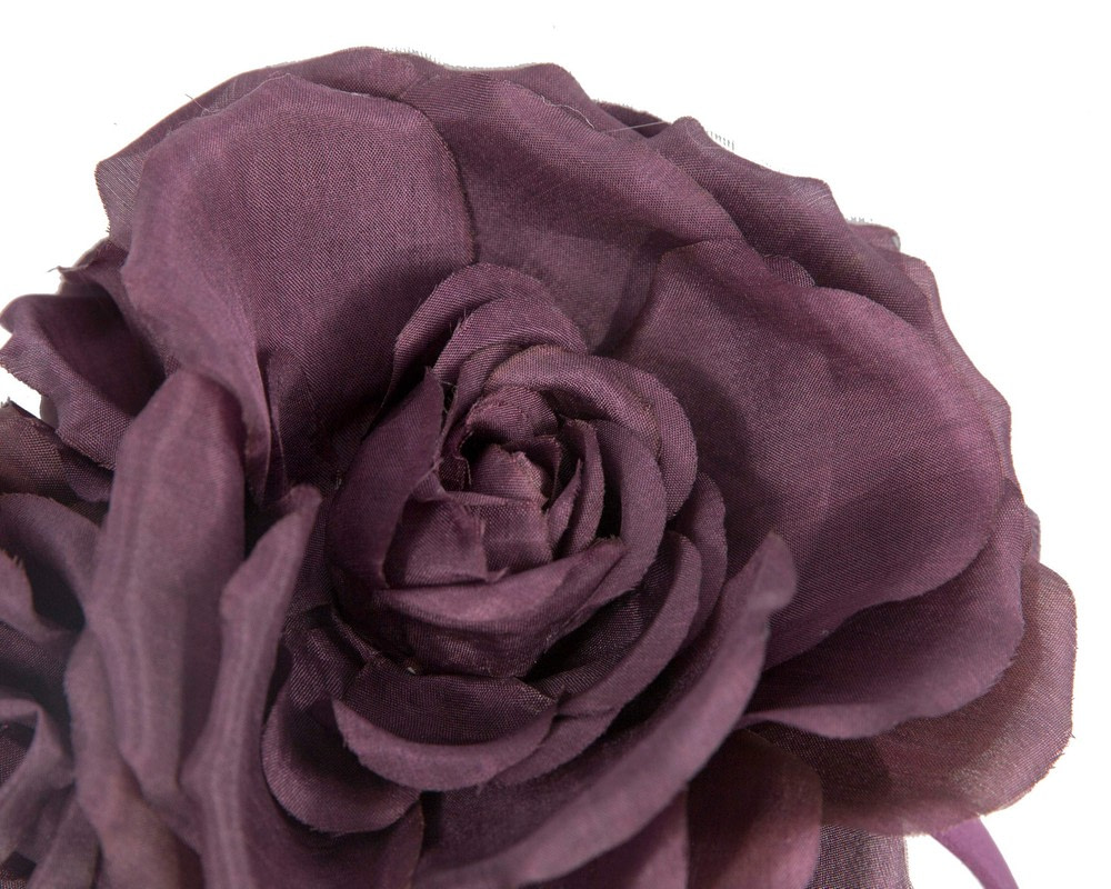 Purple flowers headband - Image 3