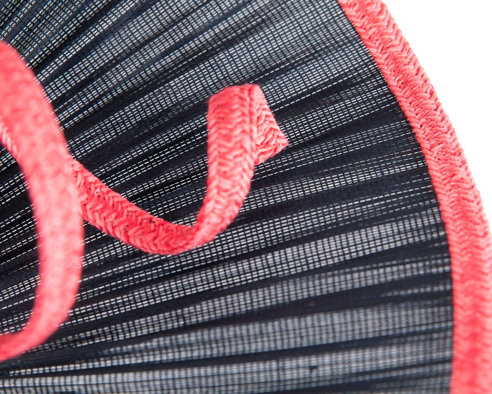 Bespoke navy & coral Australian Made racing fascinator by Fillies Collection - Image 5