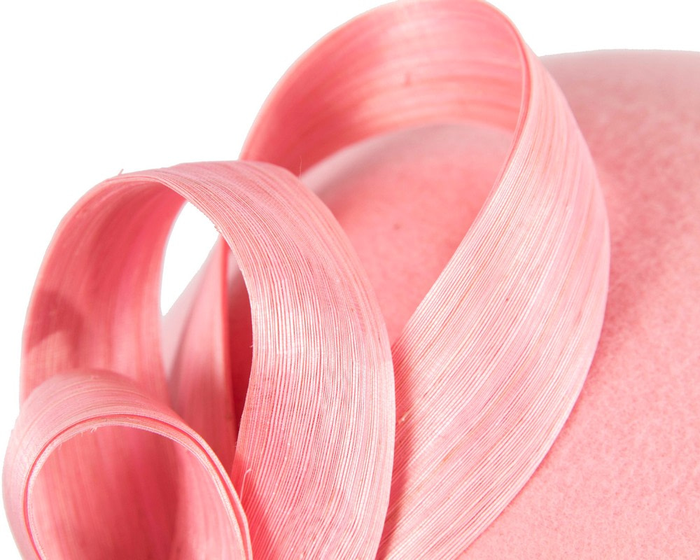 Pink winter felt beret hat by Fillies Collection - Image 5