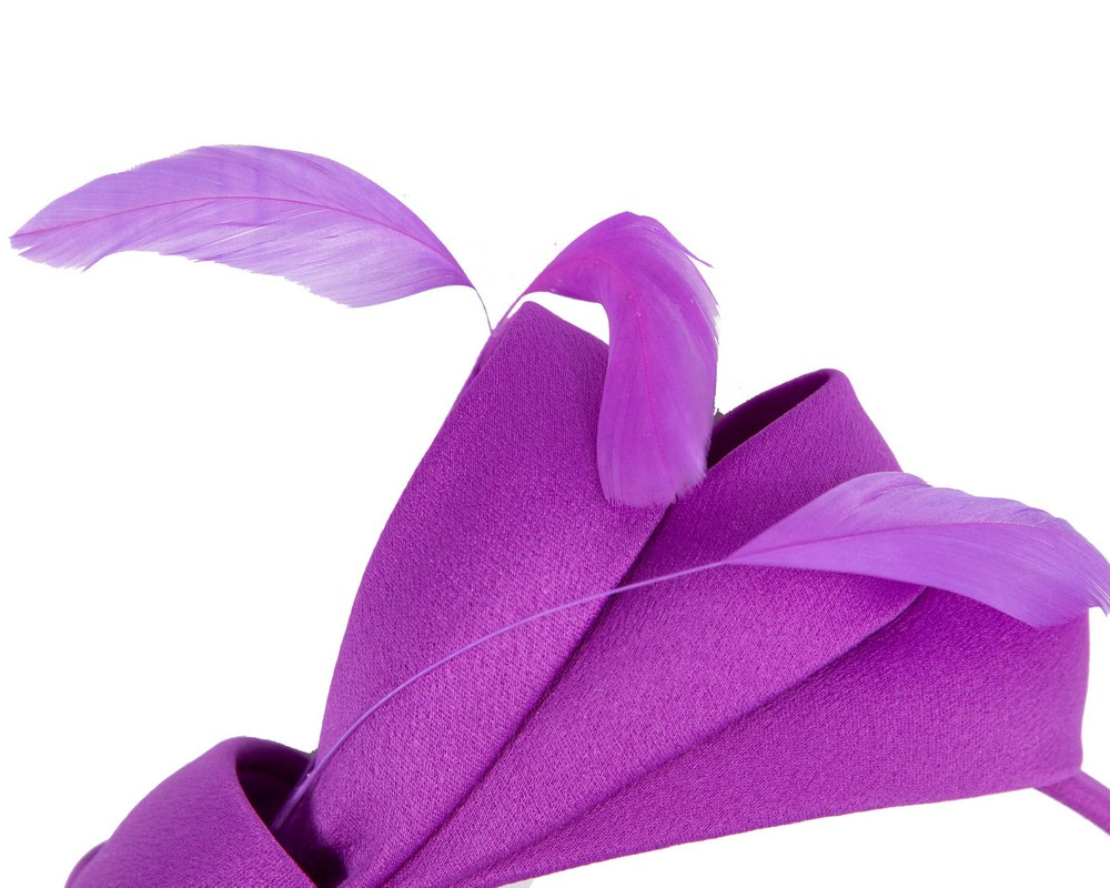 Purple bow racing fascinator by Max Alexander - Fascinators.com.au Purple bow racing fascinator by Max Alexander - Image 3