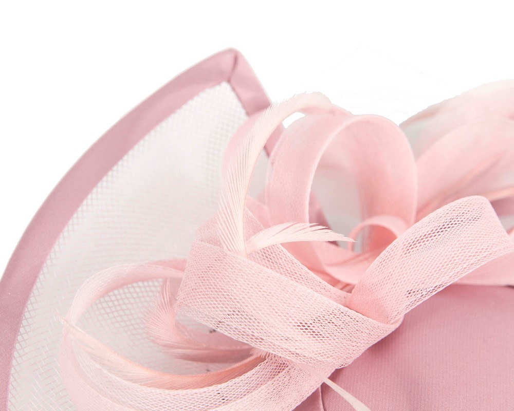 Dusty pink custom made cocktail hat - Image 5