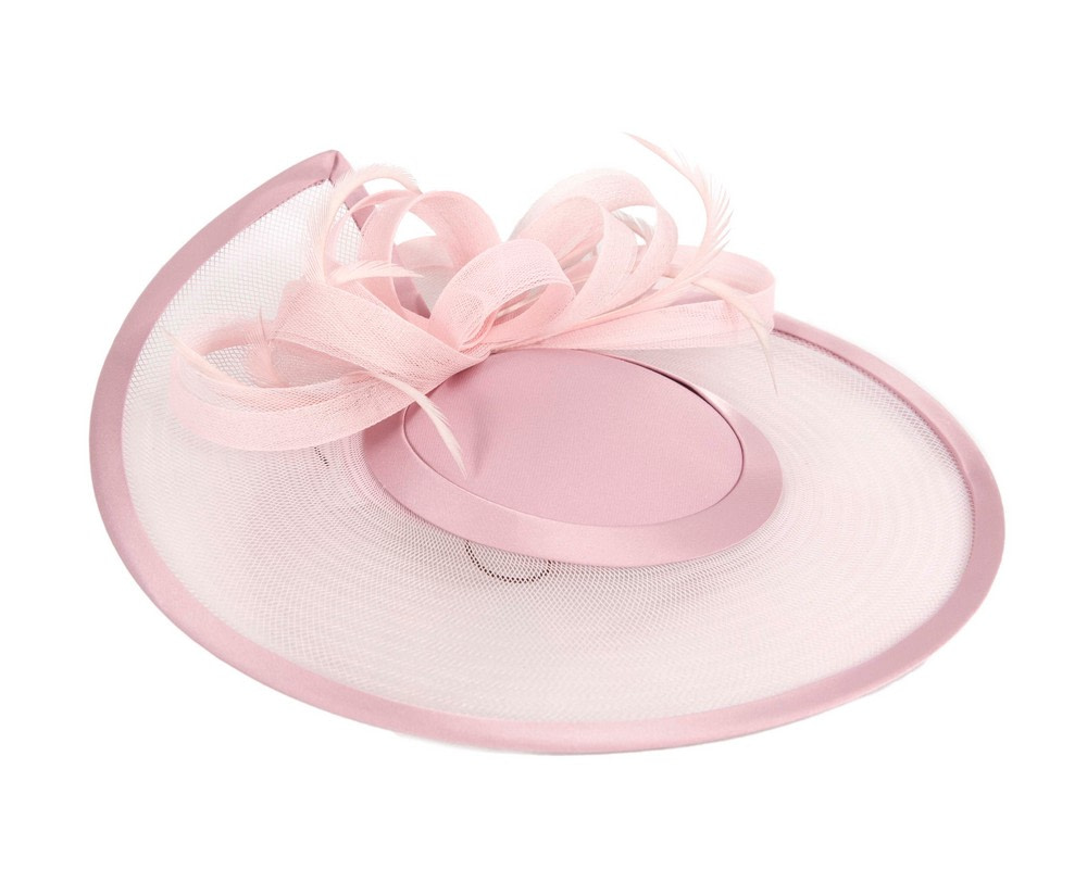 Dusty pink custom made cocktail hat - Image 4