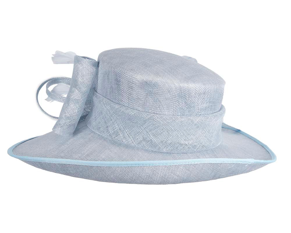 Wide brim light blue fashion hat by Max Alexander - Image 3