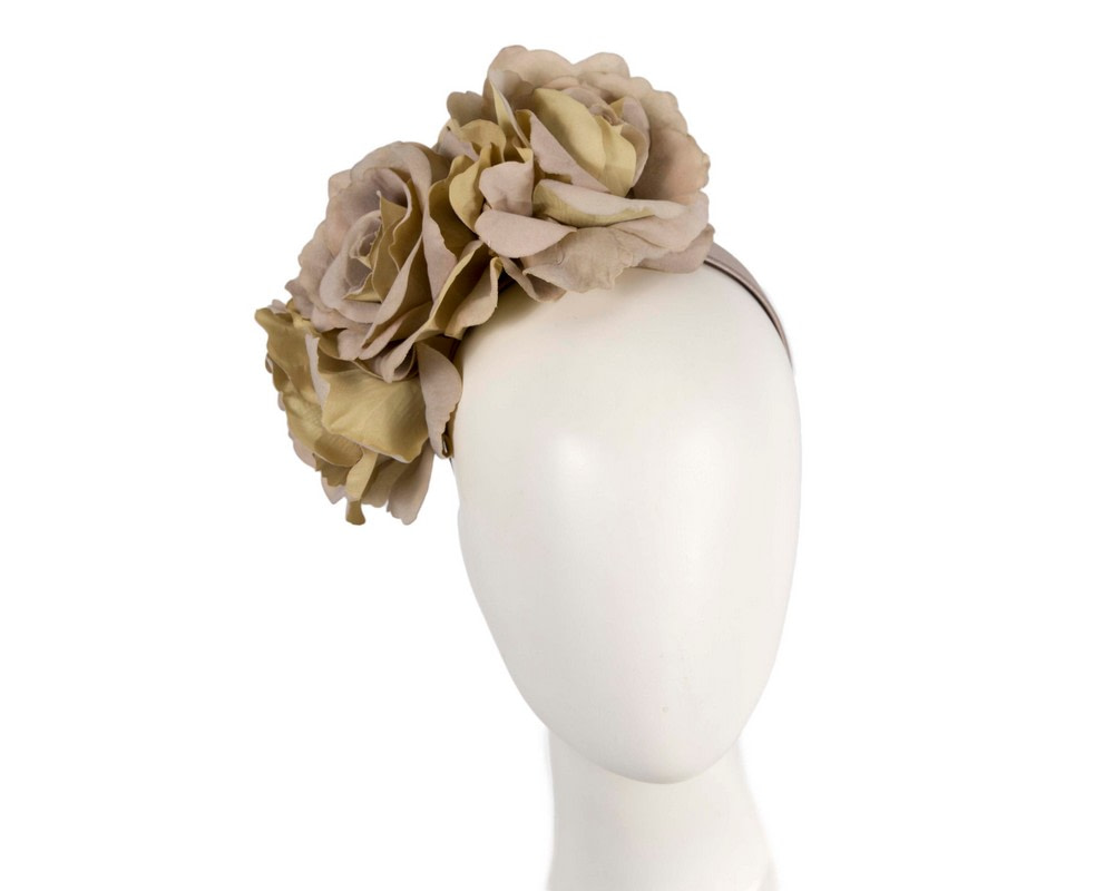 Max Alexander Soft Olive Flower Headband