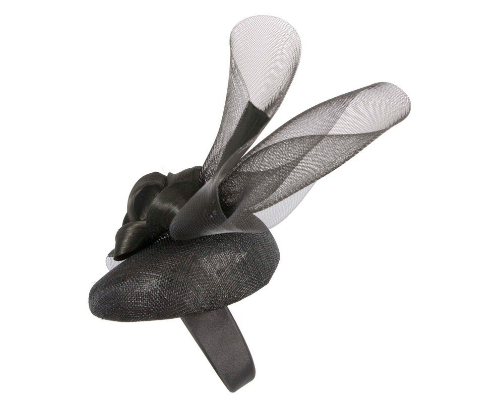 Large black spring racing fascinator by Fillies Collection - Fascinators.com.au Large black spring racing fascinator by Fillies Collection - Image 3