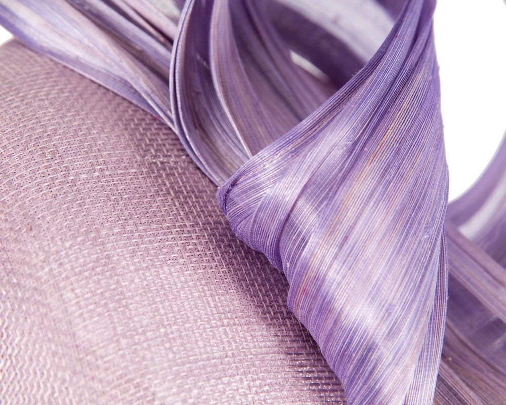 Lilac pillbox silk abaca bow by Fillies Collection S307 - Image 5