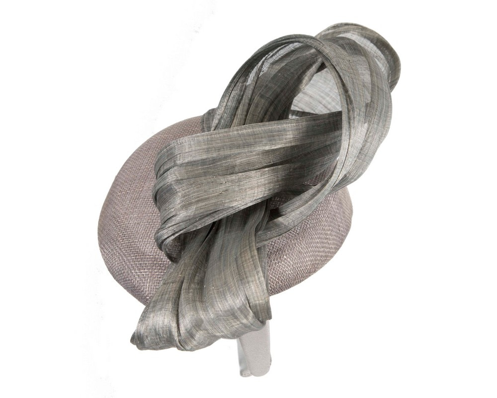 Silver pillbox silk abaca bow by Fillies Collection S307 - Image 3