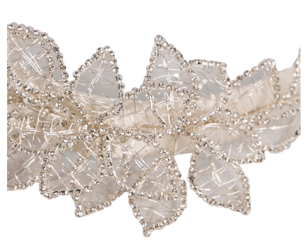 Elegant Cream Leaf Fascinator Headband by Fillies Collection - Image 3