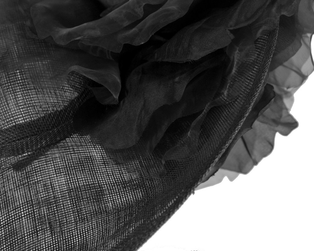 Large black racing hatinator by Fillies Collection - Fascinators.com.au Large black racing hatinator by Fillies Collection - Image 5