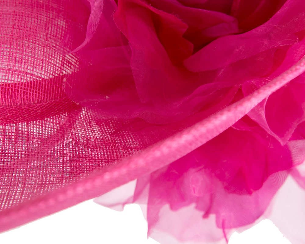 Large fuchsia racing hatinator by Fillies Collection - Fascinators.com.au Large fuchsia racing hatinator by Fillies Collection - Image 5