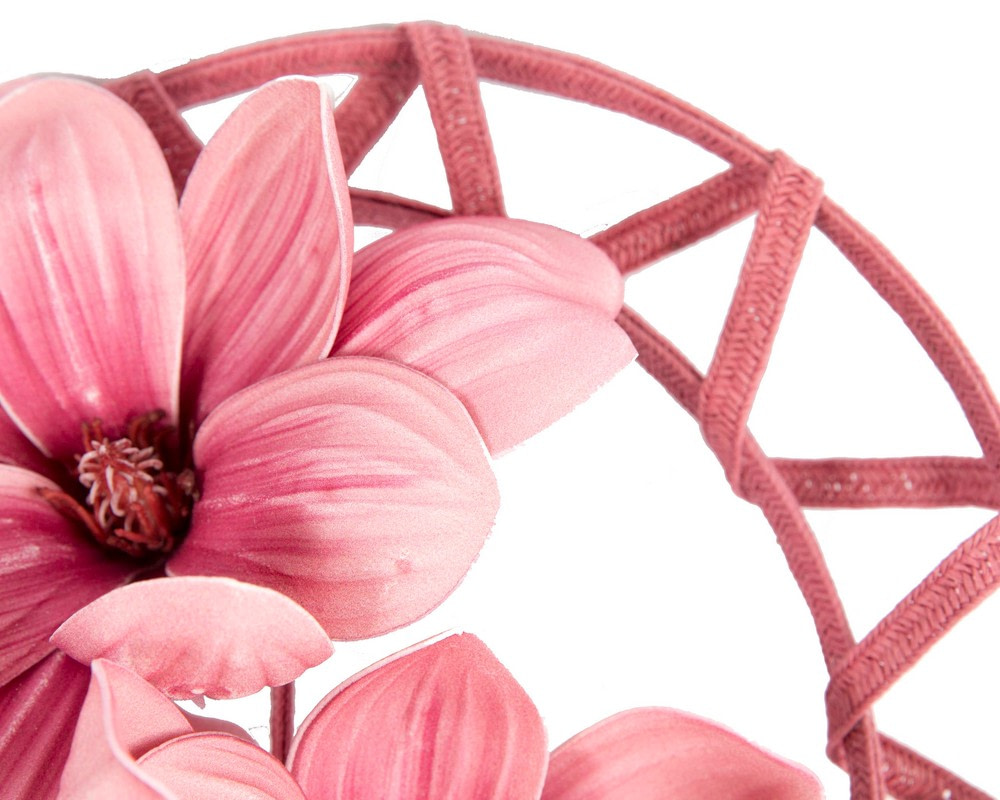 Dusty pink flower fascinator headband by Fillies Collection - Fascinators.com.au Dusty pink flower fascinator headband by Fillies Collection - Image 3