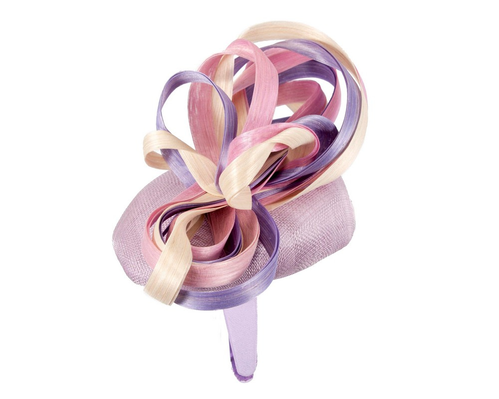 Multicolor pillbox fascinator by Fillies Collection S302LICPI - Image 3