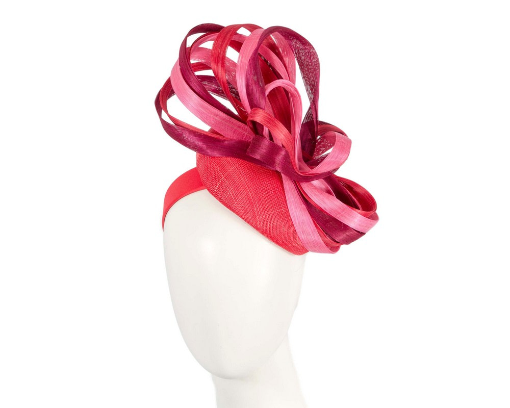 Multicolor pillbox fascinator by Fillies Collection S302RWPI