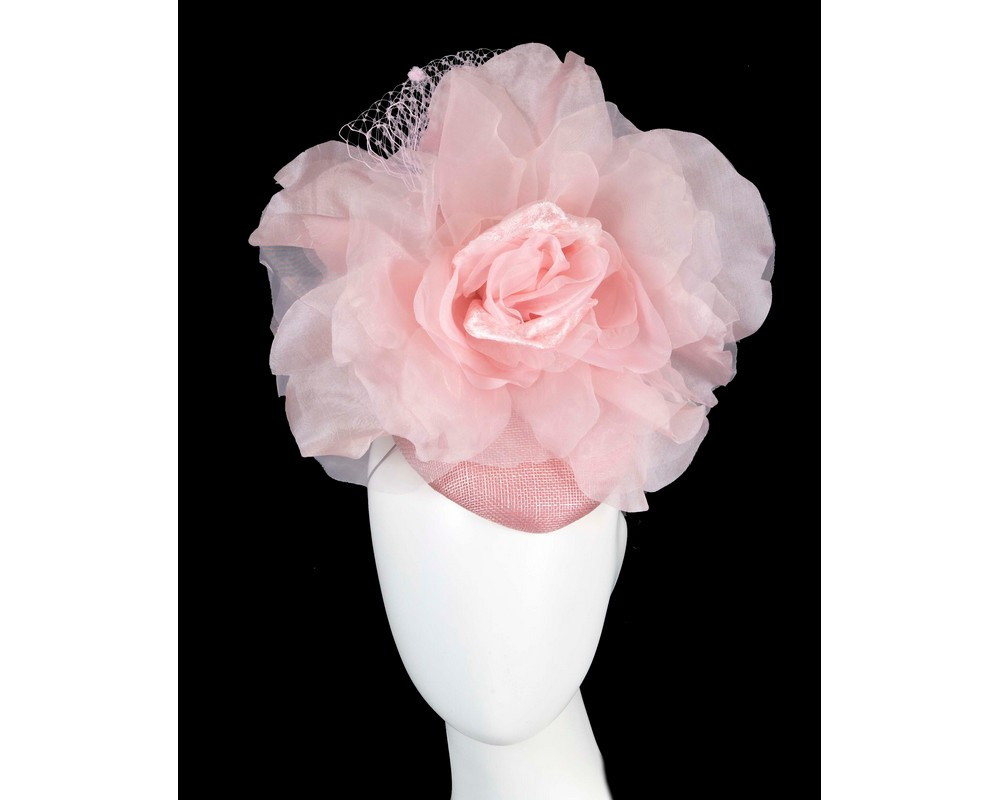 Bold pink flower fascinator by Fillies Collection