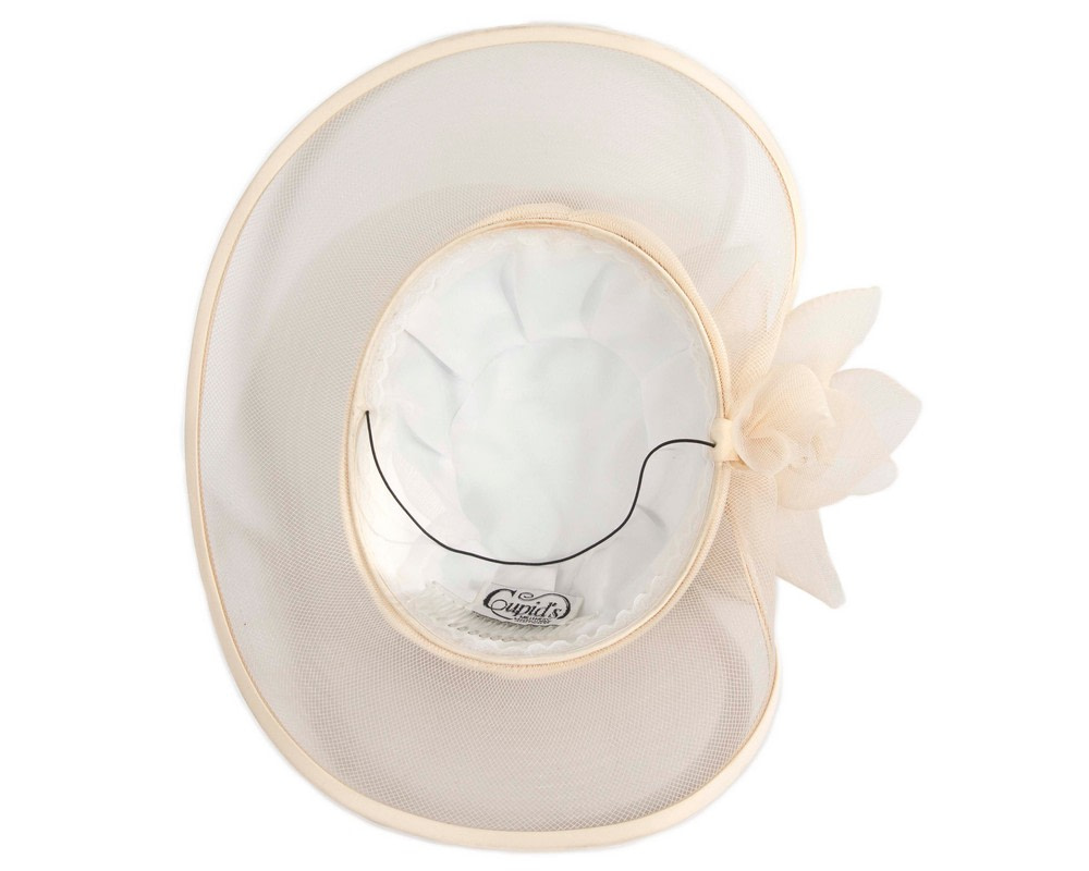 Champagne Custom Made Mother of the Bride hat - Image 5