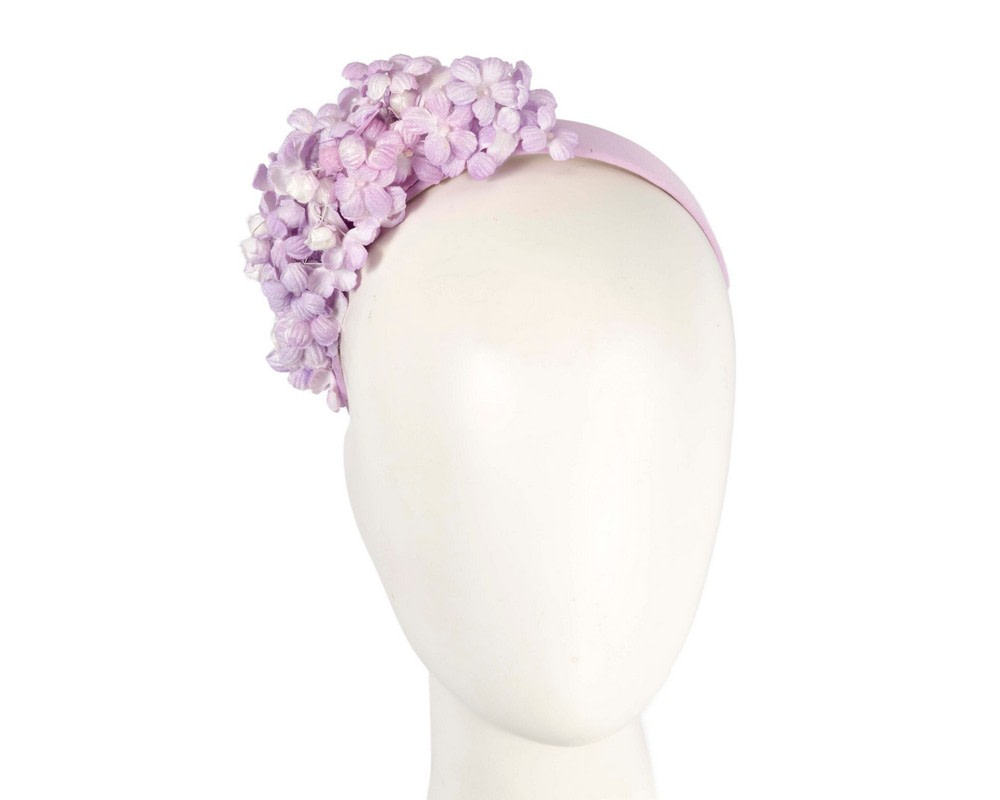 Max Alexander lilac flower fascinator headband